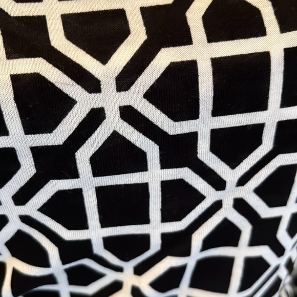 NWOT Inc International Concepts Inc black & white beaded neck top xs - Picture 4 of 13